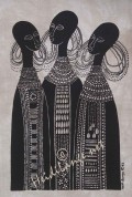 Three 3 Maasai Girls #98