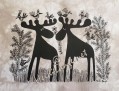 Moose 01 - Moose with Birds in Grass